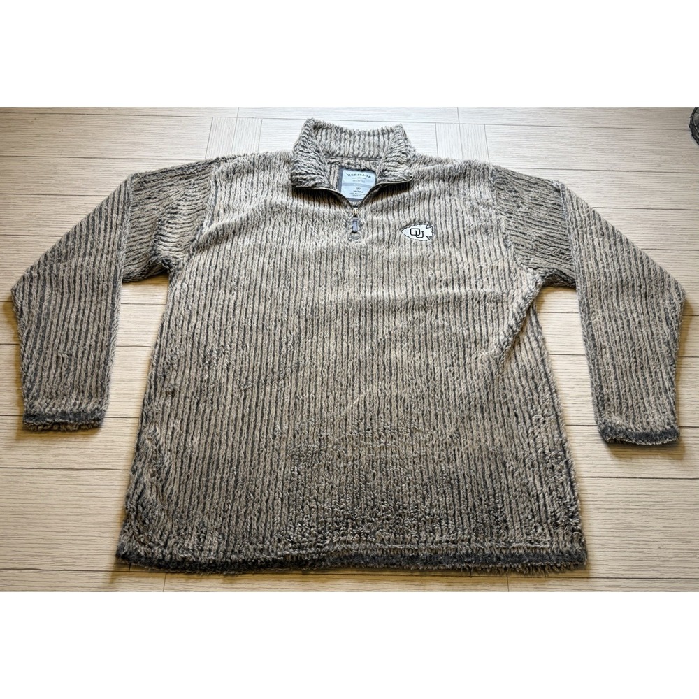 Top Of The World Unisex XL Fur Pullover Soft 1/4 Zip University Of Oklahoma Poly